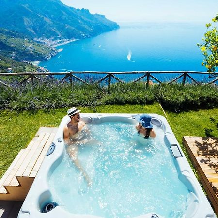 Sea View Villa In Ravello With Lemon Pergola, Gardens And Jacuzzi - Ideal For Elopements Ngoại thất bức ảnh