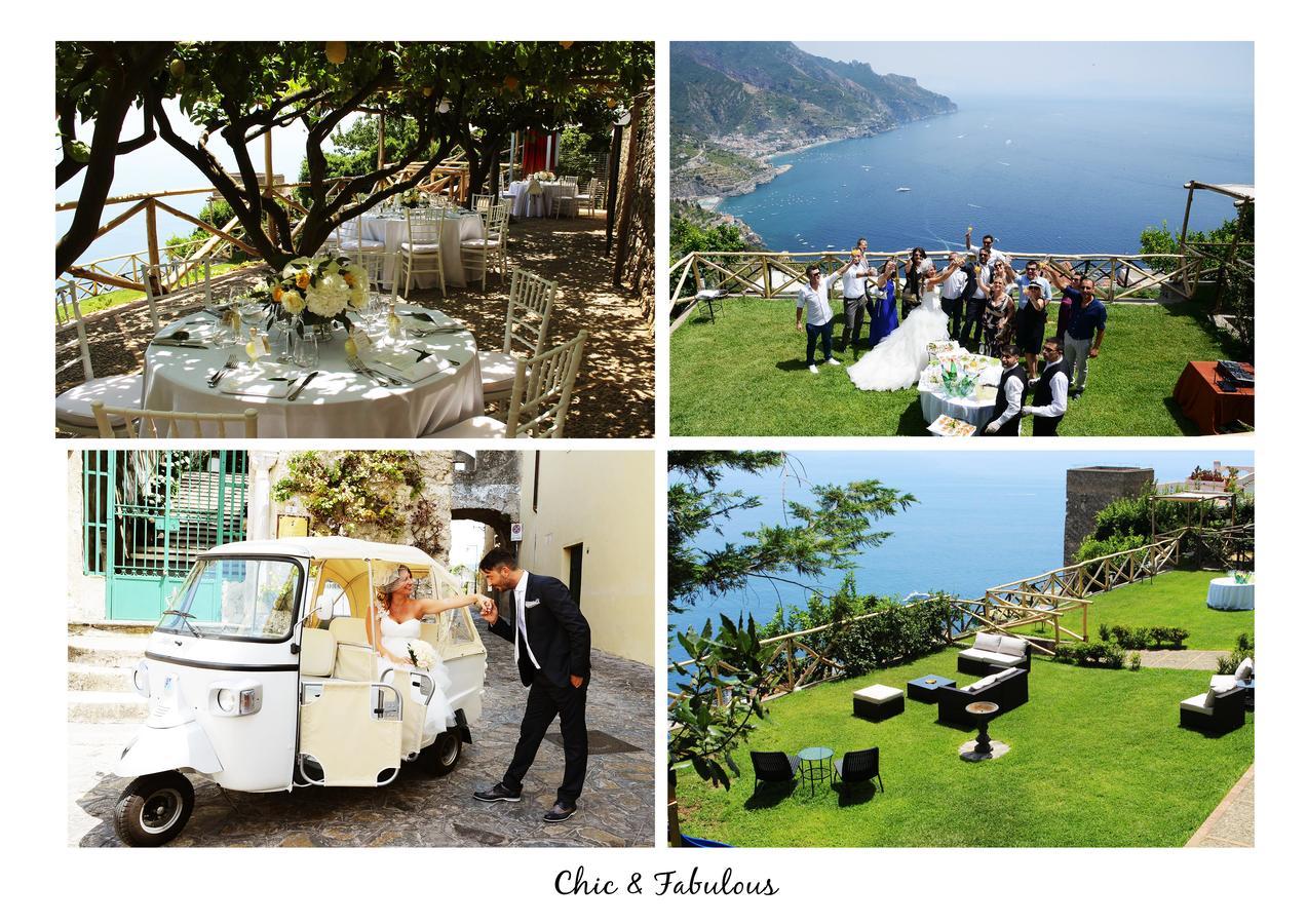 Sea View Villa In Ravello With Lemon Pergola, Gardens And Jacuzzi - Ideal For Elopements Ngoại thất bức ảnh