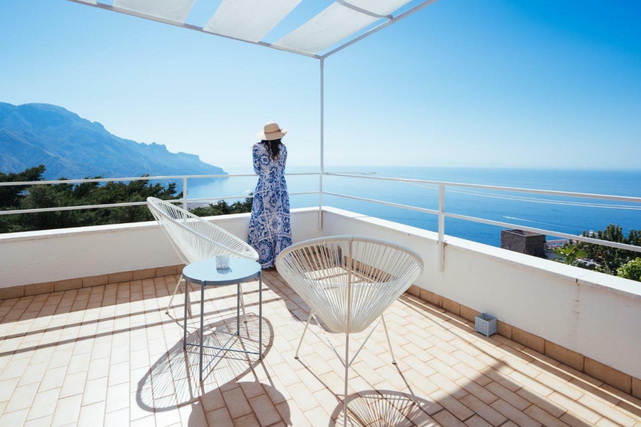 Sea View Villa In Ravello With Lemon Pergola, Gardens And Jacuzzi - Ideal For Elopements Ngoại thất bức ảnh